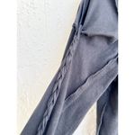 Free People NWT Daisy Chain Cuff Long Sleeve Braided Knitted Top Black Women's M Photo 4