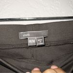 Vince Black Leather Piped Ponte Legging Pants Size Medium Photo 3