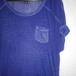 Style & Co . 2X Super Thin Lapis Short Sleeve Top Plus Photo 3