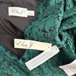 Eliza J Hunter Green Lace Bell Sleeve Short Dress size 2 V Neck NWT Photo 9