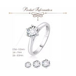 Boutique 1Ct Solitaire Platinum 925‎ Simulated Diamond Engagement Wedding Ring, Size 8 Photo 6