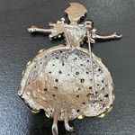 Pavé Clear AB Aurora Borealis Crystal Ballerina Dancer Lady Brooch Photo 11