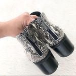 Blondo ELIZA Black White Snake Cut Out Ankle Waterproof Boots B6790-236 Size 6 Photo 10