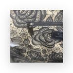 Carlos Santana new 𒀭Vegan Leather Faux Fur Pom Pom Clutch Handbag Bag 𒀭Black Photo 9