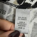 NWT  Animal Print Cardigan Button Front White Black XL Chico's Size 3 Photo 3