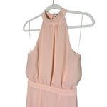 Likely  Cameron Gown Size 2 Seashell Pink Maxi Dress Halter Neckline Side Slit Photo 2