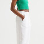 H&M white linen pants Photo 2