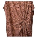 Gap  Sleeveless Knot-Waist Dress Women's XXL New Orange Coral Floral Print Photo 3