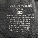 Jones New York Sport Women Large Black Velvet Wide Sweatpant Casual Athleisure Photo 2
