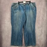 Just My Size 024.  Modern Bootcut Straight Wide Blue Jeans 26W Short Photo 0