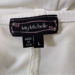 My Michelle  White and Black Pleated Wrap midi dress Photo 12