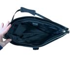 WILSONS LEATHER Pelle Studio Messenger Bag Satchel Black Italian Handbag Work Photo 6