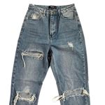 Missguided  High Waisted Raw Hem Straight Leg Jeans Size 0 Photo 2