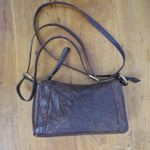 Vintage Small Brown Leather Crossbody Purse Photo 1