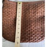 Anthro Vilenca Holland Cognac Leather Woven Crossbody Bag Boho Chic Timeless Brown Photo 5
