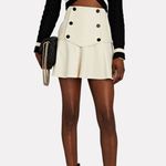 Alexis Kita Vegan Leather Mini Skirt Ivory / Size M Photo 0