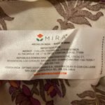 Mira Boho Cream purple and Burgundy brass embellishments Tunic Top Resortwear Red Size L Photo 4