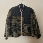 Rails Wesley Green Camo Black and Pink Zip Up Jacket Photo 3