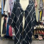 Women’s Shawl/Wrap Color Black & Silver. One Size Fits All. Photo 0