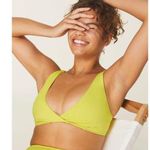 ANDIE Swim The Belmar Bikini Top Eco Nylon in Honeysuckle Yellow M NWT Photo 0