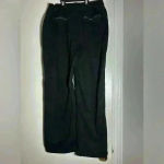 Chico's Women’s Black Wide Leg Cargo Pants. Size: 1 Regular. Side Pockets. Zip Pockets. Photo 6