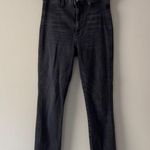 Reformation Jeans May High & Skinny in Washed Black Organic Cotton Made in USA Photo 2