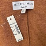 Madewell  Texture & Thread Short Sleeve Side-Tie Dress Women’s L NWT Brown Preppy Photo 9