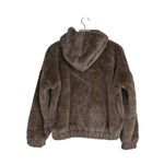 Truth by Republic Women's XS Faux Fur Hoodie Oversized Brown Photo 1