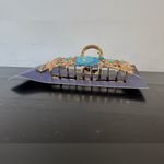 Her Universe Studio Ghibli Howl's Moving Castle Blue Calcifer Claw Clip with Charm Photo 4