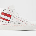 ALDO Shoes Womens Mavrina Trainers Sneakers Lace Up Zip White High Top Size 8 Photo 0