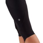 Lululemon Run A Marathon Crop Leggings Tights Pants Black Menthol Wee Stripe 4 Photo 7