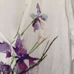 Lane Bryant Women's Knit Cardigan Sweater 14/16 Flower Print Purple Lightweight Photo 2