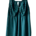 Cacique 26/28 Green Lingerie Chemise Slip Lace Sheer Adjustable Babydoll 4X Photo 0