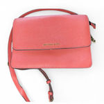 Michael Kors  Coral Saffiano Leather Crossbody Bag | Authentic Designer Purse Photo 0