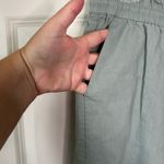 J.Crew Pants Womens 10 Sea Foam Green Linen Blend Lagenlook Wide Leg Beachy Photo 2
