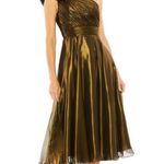 Mac Duggal One Shoulder Ruched Bodice Dress Photo 3