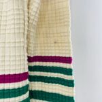 Free People Gidget Ivory Striped Long Sleeve V-Neck Knit Sweater Dress Size M Photo 12