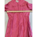 Vintage Lisanne Loungewear Dress Women Medium Pink Floral Robe Zip Housecoat Photo 4