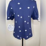 Anthropologie Postmark Navy & Off White Jasmine Floral Top Size Small Photo 10