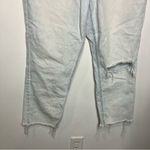 American Eagle Outfitters light wash mom jeans distressed women’s size 18 Photo 1