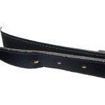 Women’s Size 18W Black Vegan Leather Belt with Silver Buckle Photo 4