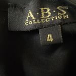 ABS Allen Schwartz ABS Collection Velvet Pleated Hem Fit & Flare Maroon Dress size 4 Photo 15