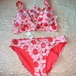 Aerie NWT Red  Floral Bikini Photo 0