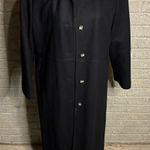 Harvé Benard Harve Benard Petite Black Wool Blend Long Maxi Trench Coat Women Size 10P Photo 0