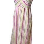 Old Navy  Cotton Gauze Halter Style Striped Sundress Maxi Dress Size Medium Photo 0