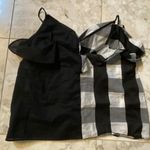 Rag and Bone Black And White Plaid Tank Top Photo 4