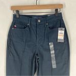 Tommy Hilfiger  Lafayette Navy Blue Stretch High Rise Flare Pants NWT Size 2 Photo 1