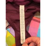 Lululemon  Run Speed Short Womens 4 Sea Check Multi Plum Athletic Running Bottom Photo 9