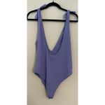 Dippin Daisy's‎ Periwinkle Lavender Plunge Tie Strap High Cut One Piece 1X Purple Photo 2