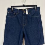 Madewell The 1997 Denim Bermuda Short Bronxville Dark Blue Wash Rigid US 26 NWT Photo 7